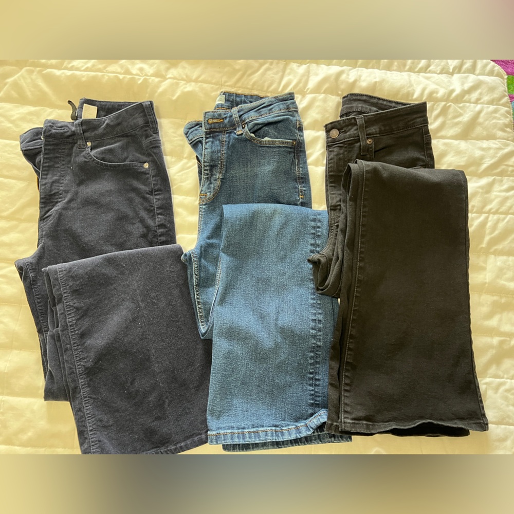 Levi’s, H&M flare Jeans -Lot of 3 flare trousers
